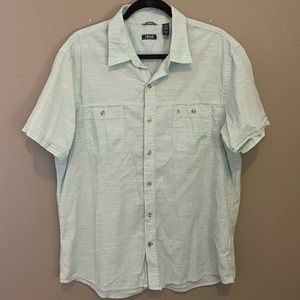 Light Teal Izod Buttom Down Shirt